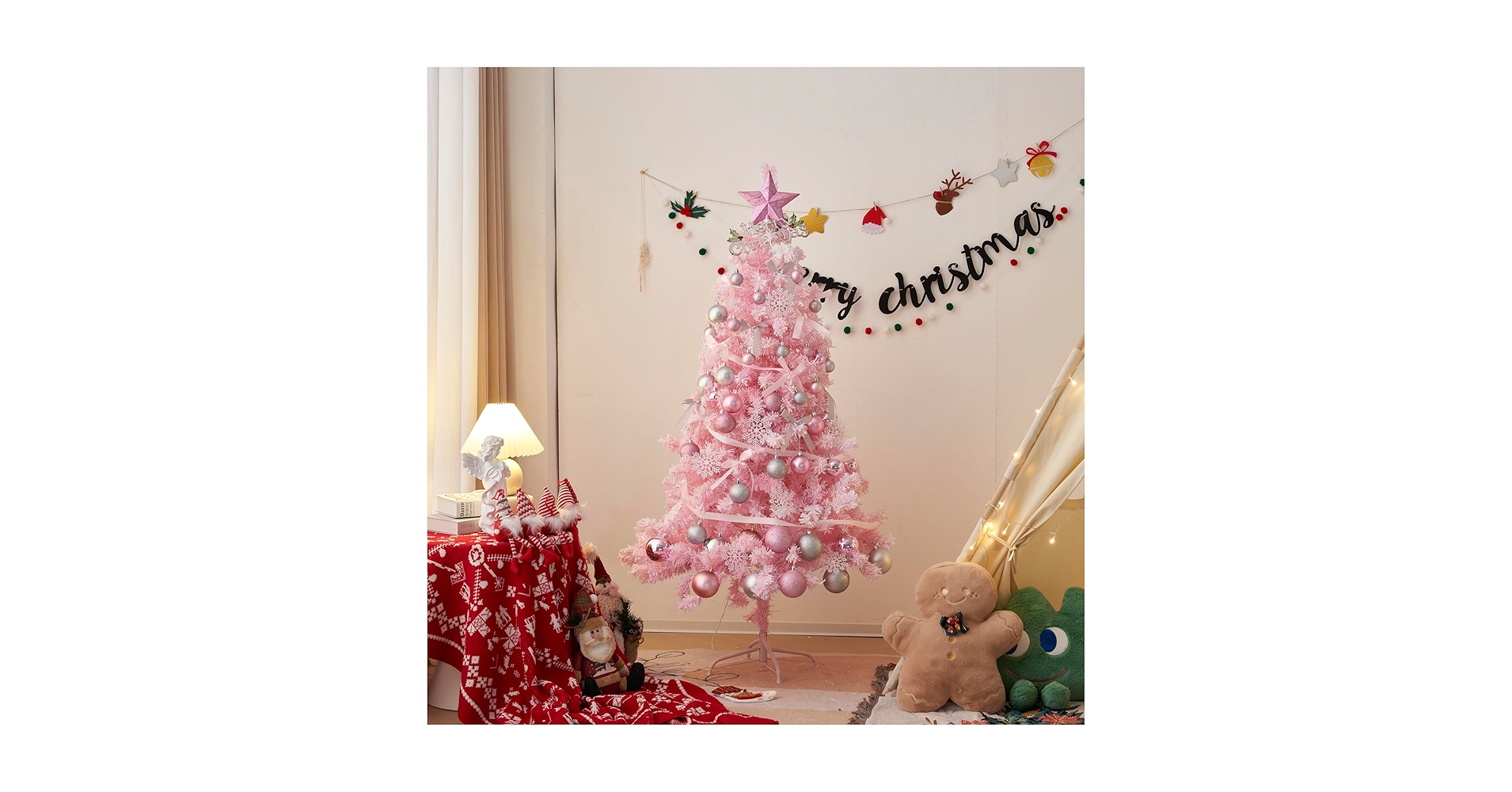 ピンク クリスマスツリー 約150cm Francfranc インテリア クリスマスツリー スターターセット